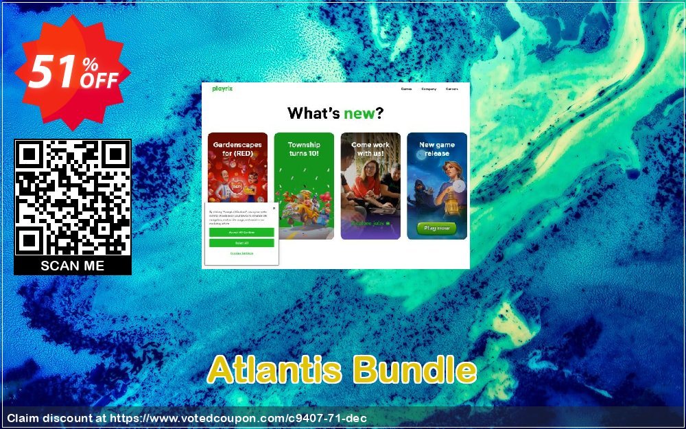 Atlantis Bundle Coupon, discount Discount 50% for all products. Promotion: 