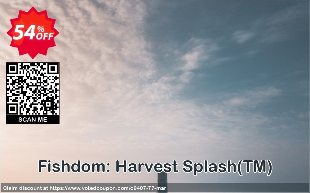 Fishdom: Harvest Splash, TM  Coupon, discount Discount 50% for all products. Promotion: 