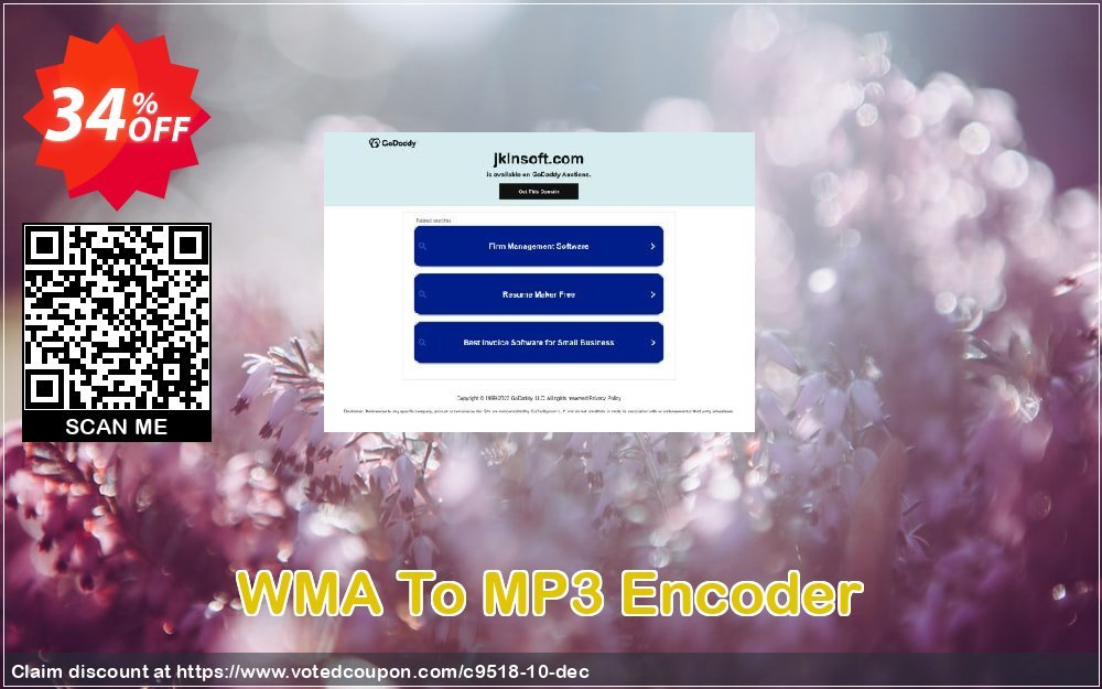 WMA To MP3 Encoder Coupon, discount JKLNSoft coupon 9518. Promotion: JKLN Soft discount 9518