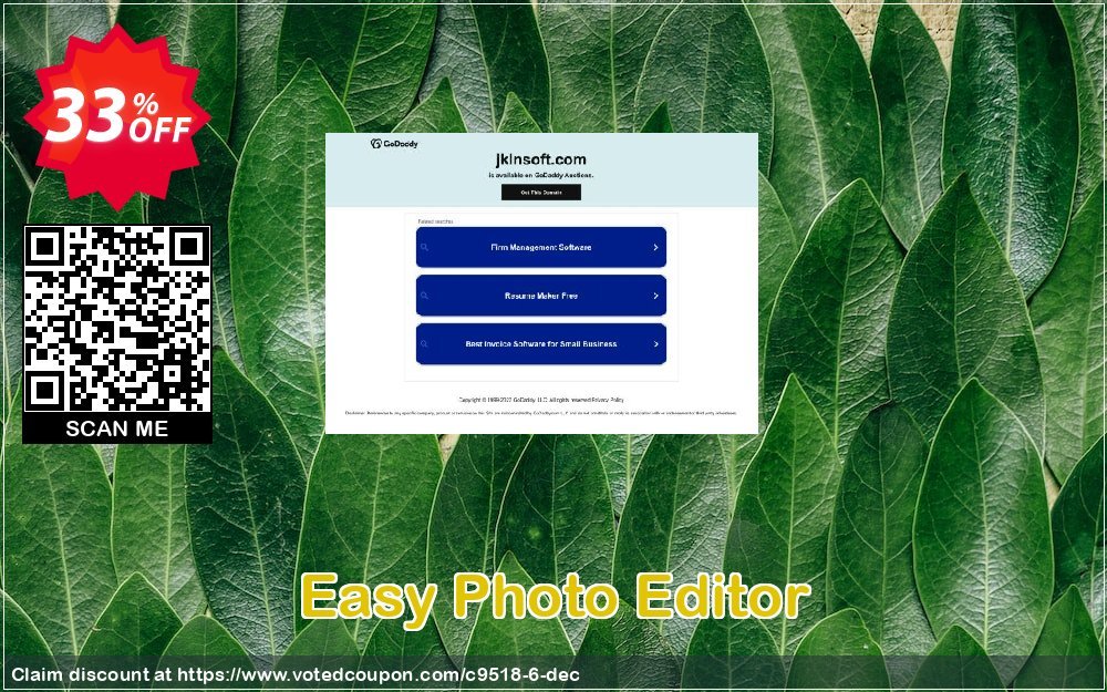 Easy Photo Editor Coupon, discount JKLNSoft coupon 9518. Promotion: JKLN Soft discount 9518