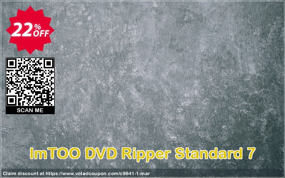 ImTOO DVD Ripper Standard 7 Coupon Code Apr 2024, 22% OFF - VotedCoupon