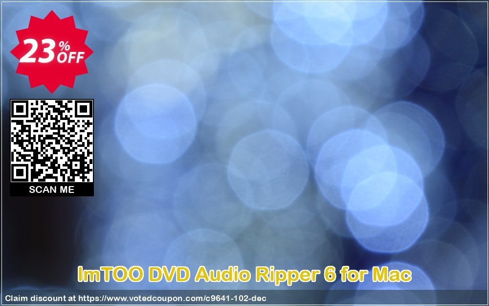 ImTOO DVD Audio Ripper 6 for MAC Coupon, discount ImTOO coupon discount (9641). Promotion: ImTOO promo code