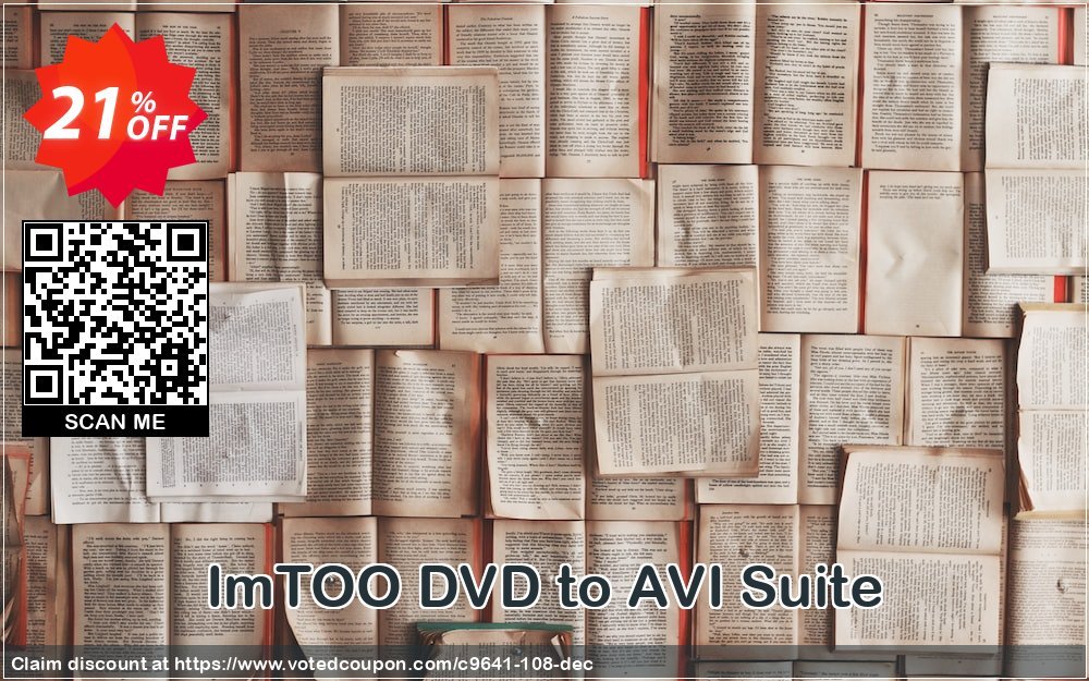 ImTOO DVD to AVI Suite Coupon, discount ImTOO coupon discount (9641). Promotion: ImTOO promo code