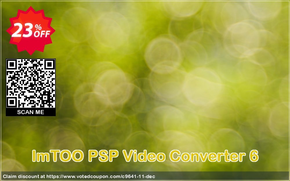 ImTOO PSP Video Converter 6 Coupon, discount ImTOO coupon discount (9641). Promotion: ImTOO promo code