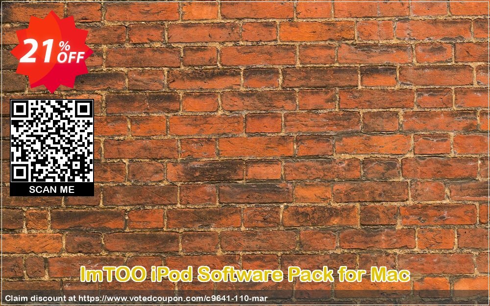 ImTOO iPod Software Pack for MAC Coupon, discount ImTOO coupon discount (9641). Promotion: ImTOO promo code