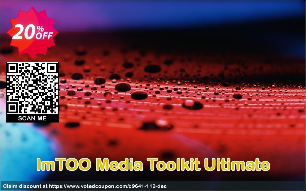 ImTOO Media Toolkit Ultimate Coupon, discount ImTOO coupon discount (9641). Promotion: ImTOO promo code