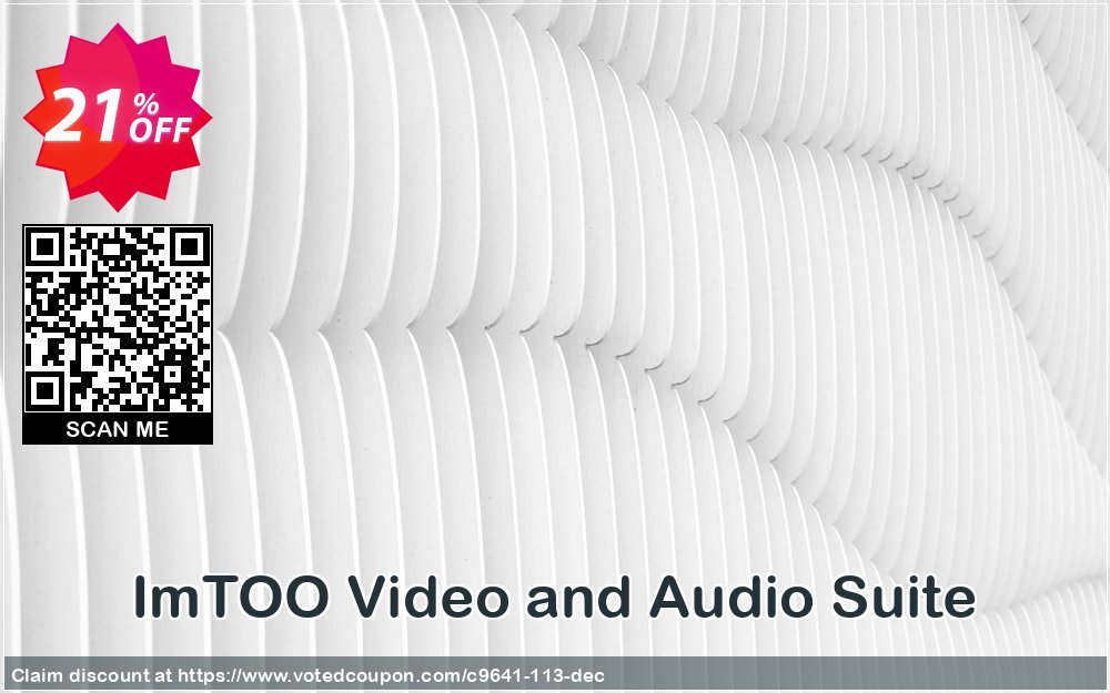 ImTOO Video and Audio Suite Coupon, discount ImTOO coupon discount (9641). Promotion: ImTOO promo code