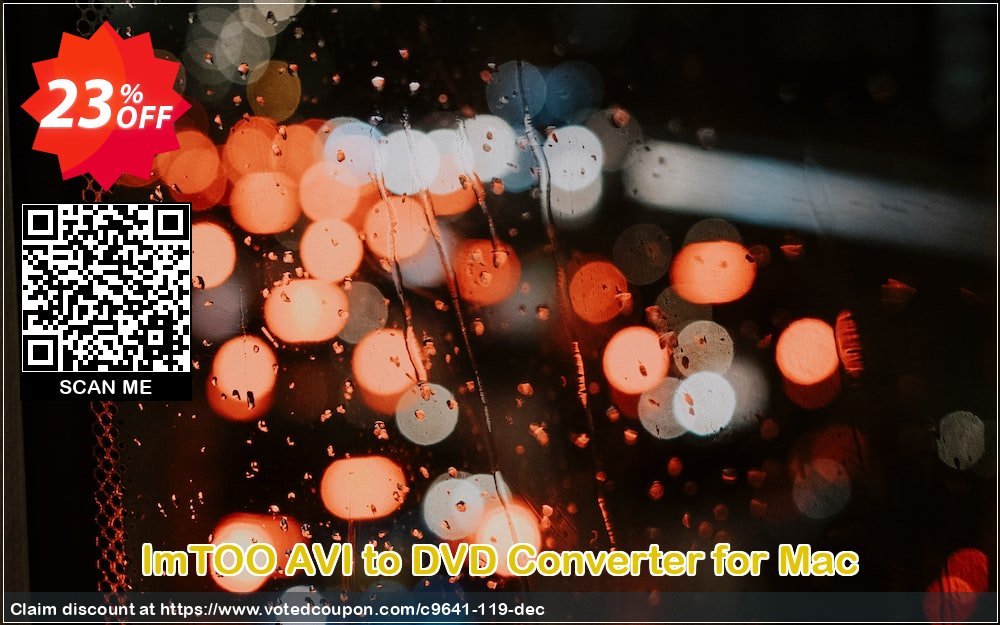 ImTOO AVI to DVD Converter for MAC Coupon, discount ImTOO coupon discount (9641). Promotion: ImTOO promo code