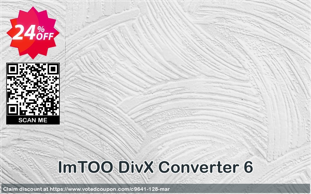 ImTOO DivX Converter 6 Coupon, discount ImTOO coupon discount (9641). Promotion: ImTOO promo code