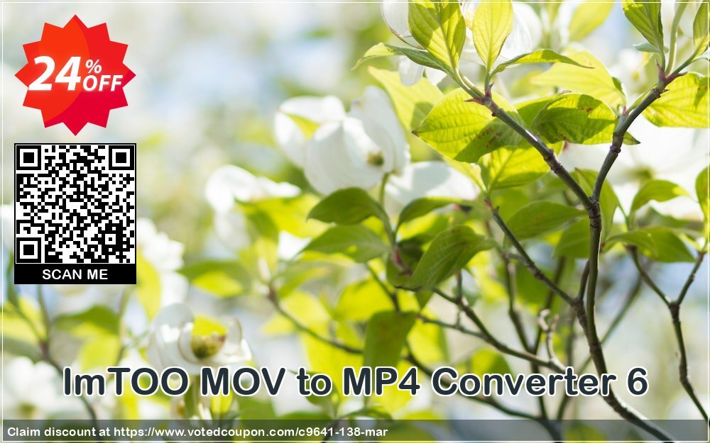 ImTOO MOV to MP4 Converter 6 Coupon Code May 2024, 24% OFF - VotedCoupon