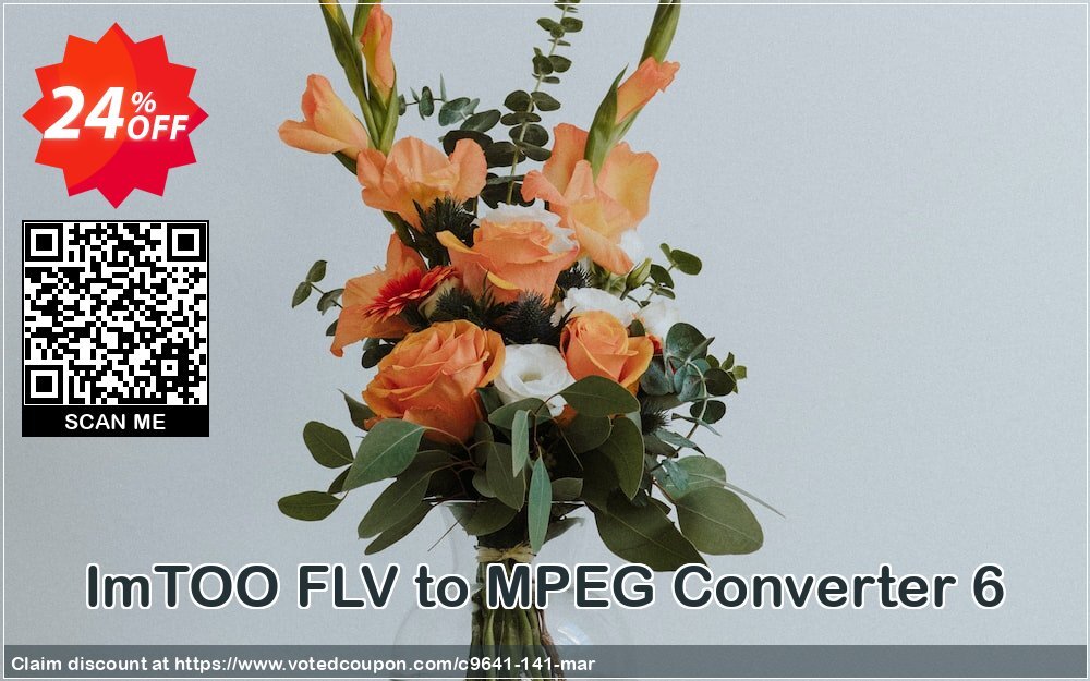 ImTOO FLV to MPEG Converter 6 Coupon, discount ImTOO coupon discount (9641). Promotion: ImTOO promo code