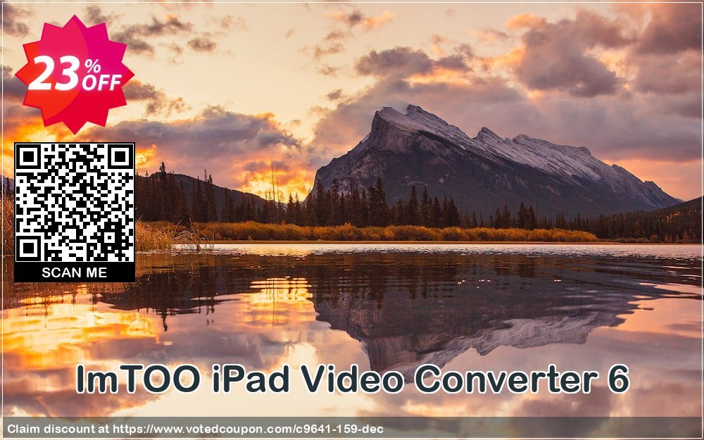 ImTOO iPad Video Converter 6 Coupon Code Apr 2024, 23% OFF - VotedCoupon