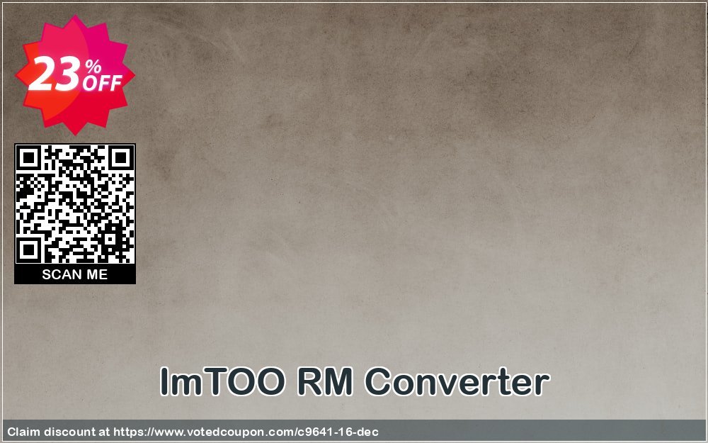ImTOO RM Converter Coupon Code Apr 2024, 23% OFF - VotedCoupon