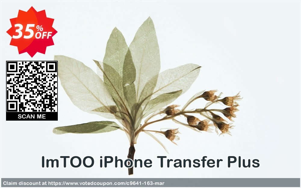 ImTOO iPhone Transfer Plus Coupon Code Apr 2024, 35% OFF - VotedCoupon