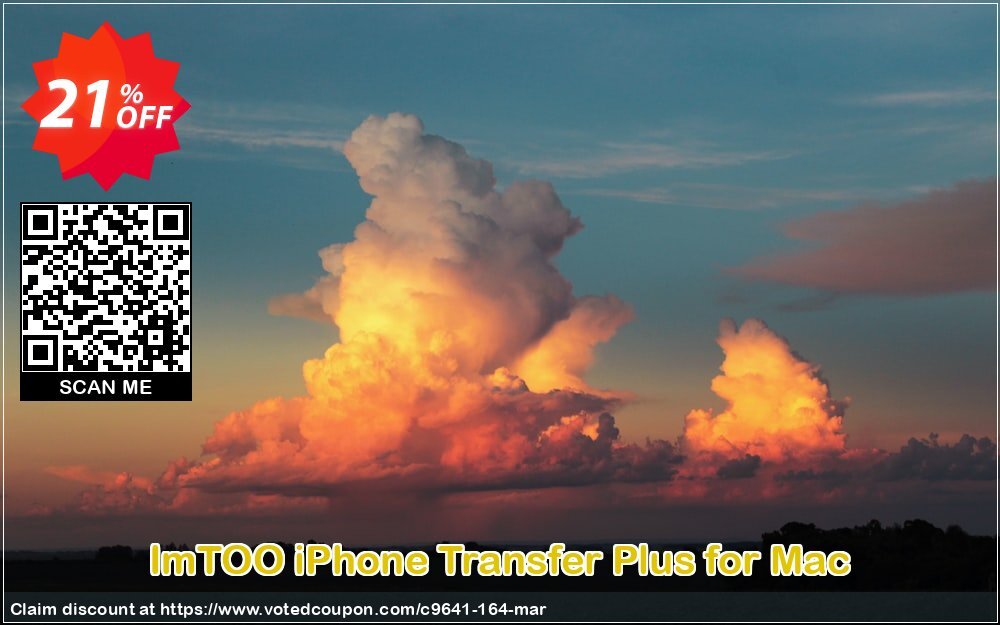 ImTOO iPhone Transfer Plus for MAC Coupon, discount ImTOO coupon discount (9641). Promotion: ImTOO promo code