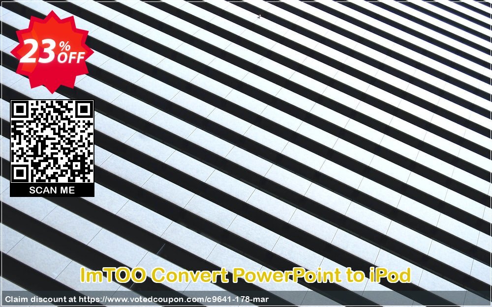 ImTOO Convert PowerPoint to iPod Coupon, discount ImTOO coupon discount (9641). Promotion: ImTOO promo code