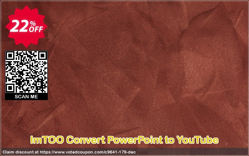ImTOO Convert PowerPoint to YouTube Coupon Code Apr 2024, 22% OFF - VotedCoupon