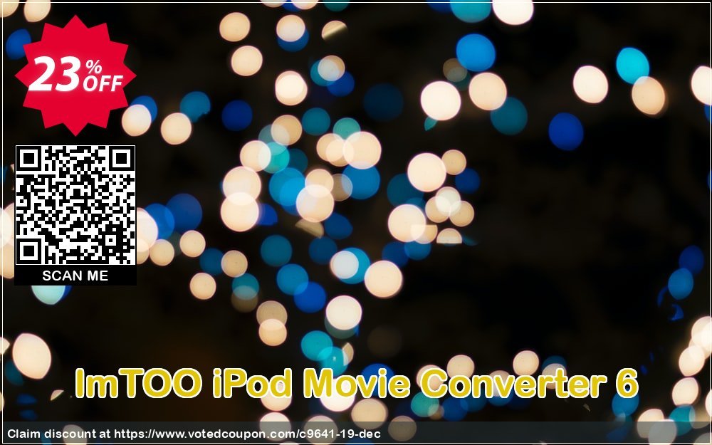 ImTOO iPod Movie Converter 6 Coupon, discount ImTOO coupon discount (9641). Promotion: ImTOO promo code