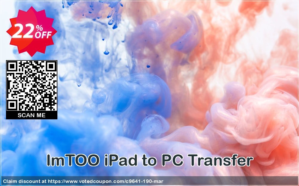 ImTOO iPad to PC Transfer Coupon, discount ImTOO coupon discount (9641). Promotion: ImTOO promo code