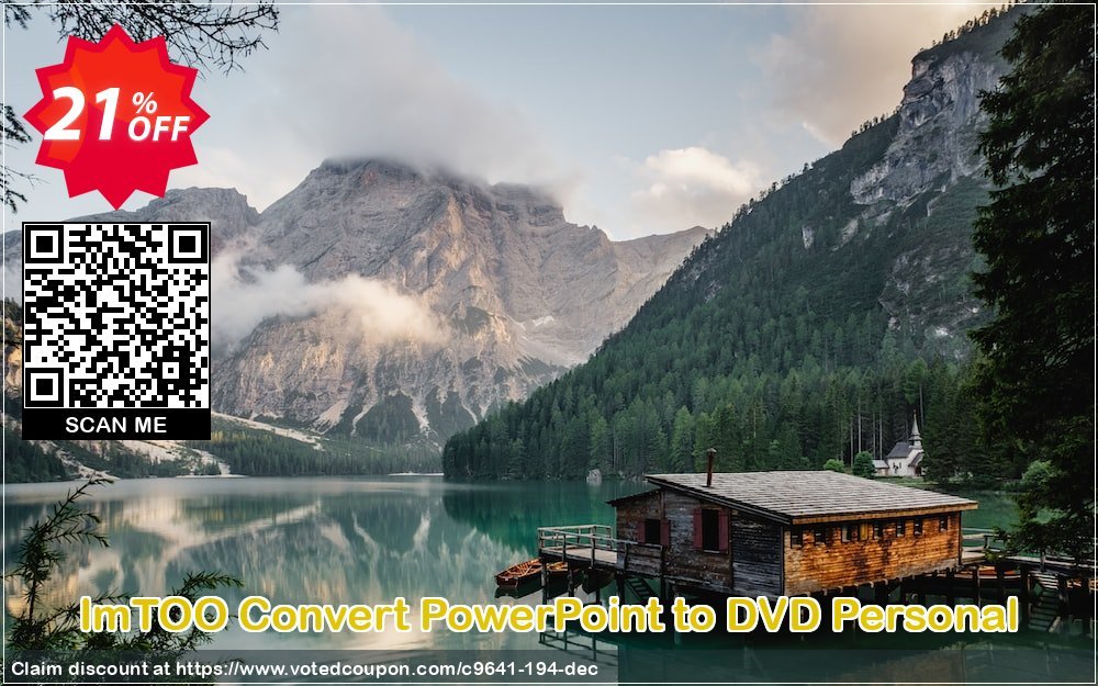 ImTOO Convert PowerPoint to DVD Personal Coupon, discount ImTOO coupon discount (9641). Promotion: ImTOO promo code