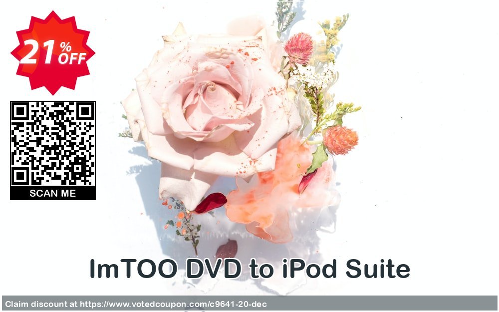 ImTOO DVD to iPod Suite Coupon, discount ImTOO coupon discount (9641). Promotion: ImTOO promo code