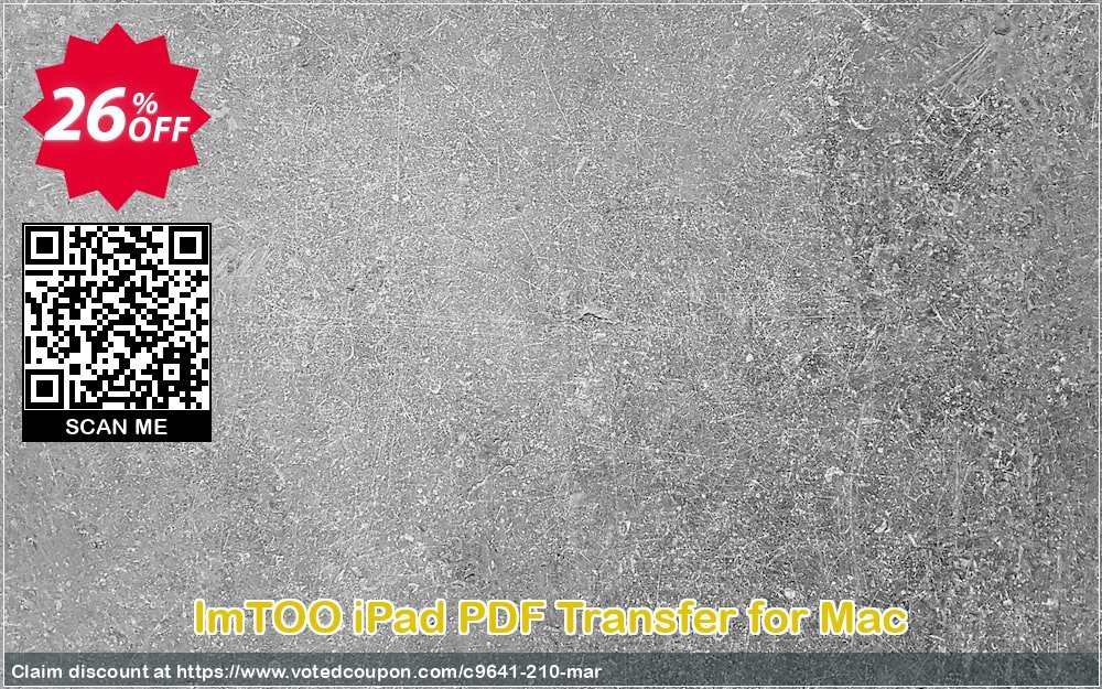 ImTOO iPad PDF Transfer for MAC Coupon, discount ImTOO coupon discount (9641). Promotion: ImTOO promo code