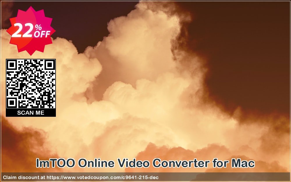 ImTOO Online Video Converter for MAC Coupon, discount ImTOO coupon discount (9641). Promotion: ImTOO promo code