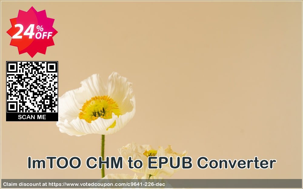 ImTOO CHM to EPUB Converter Coupon, discount ImTOO coupon discount (9641). Promotion: ImTOO promo code