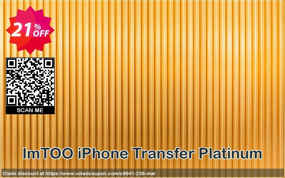 ImTOO iPhone Transfer Platinum Coupon Code Apr 2024, 21% OFF - VotedCoupon