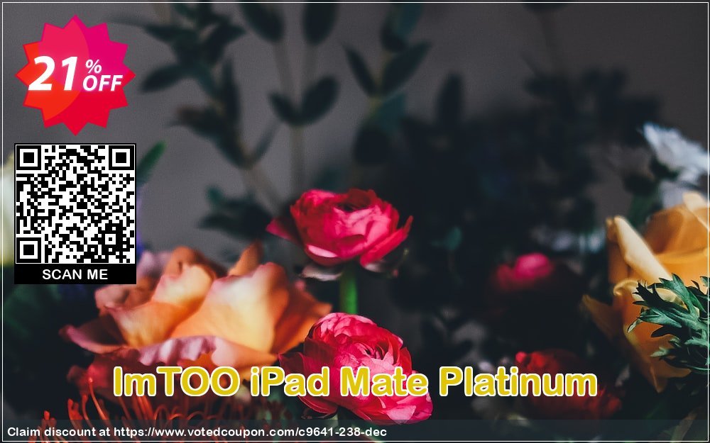 ImTOO iPad Mate Platinum Coupon, discount ImTOO coupon discount (9641). Promotion: ImTOO promo code