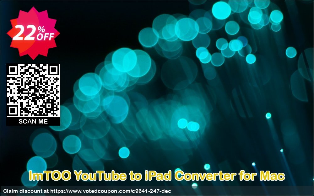 ImTOO YouTube to iPad Converter for MAC Coupon, discount ImTOO coupon discount (9641). Promotion: ImTOO promo code