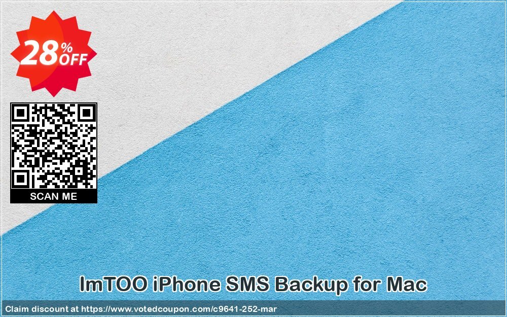 ImTOO iPhone SMS Backup for MAC Coupon, discount ImTOO coupon discount (9641). Promotion: ImTOO promo code