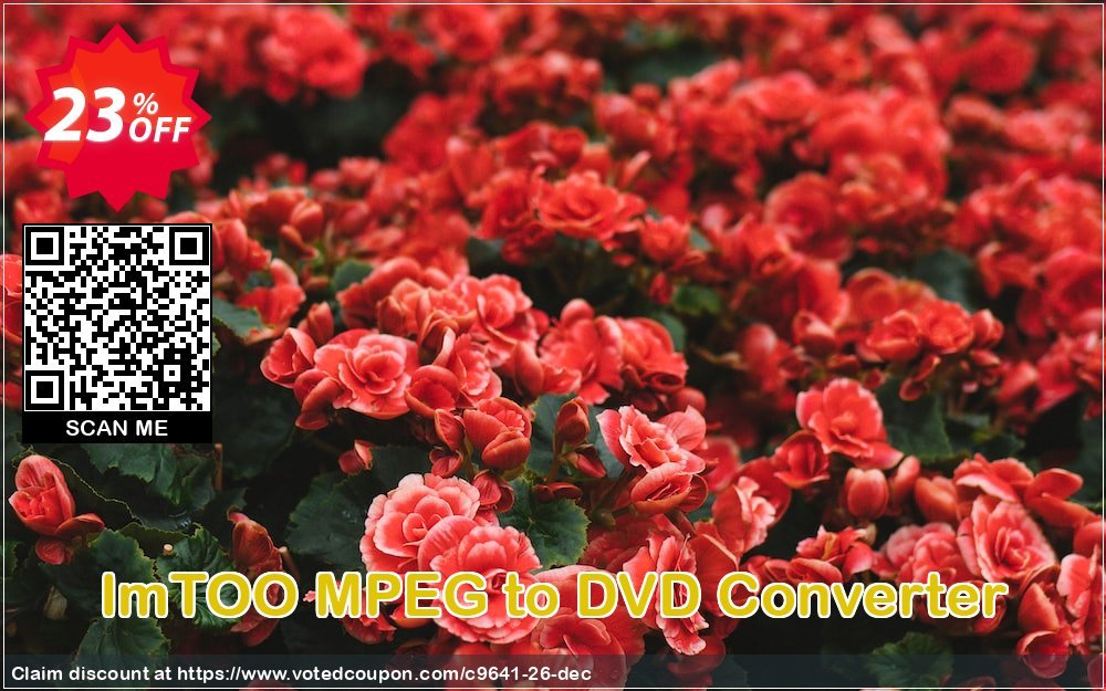 ImTOO MPEG to DVD Converter Coupon Code Apr 2024, 23% OFF - VotedCoupon