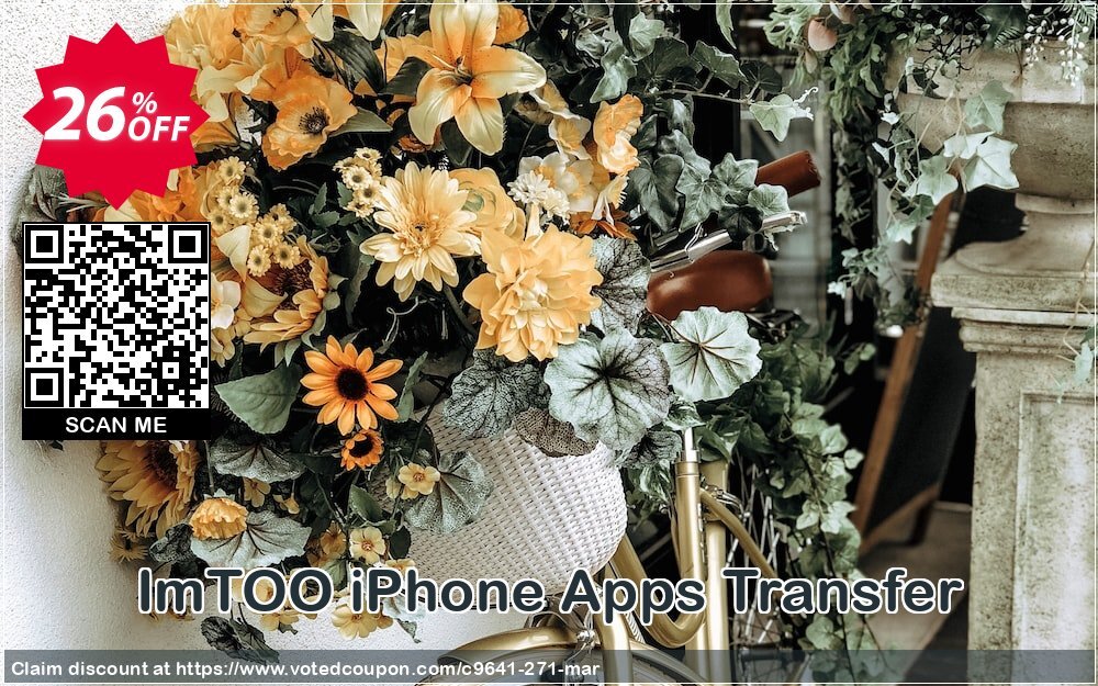 ImTOO iPhone Apps Transfer Coupon, discount ImTOO coupon discount (9641). Promotion: ImTOO promo code