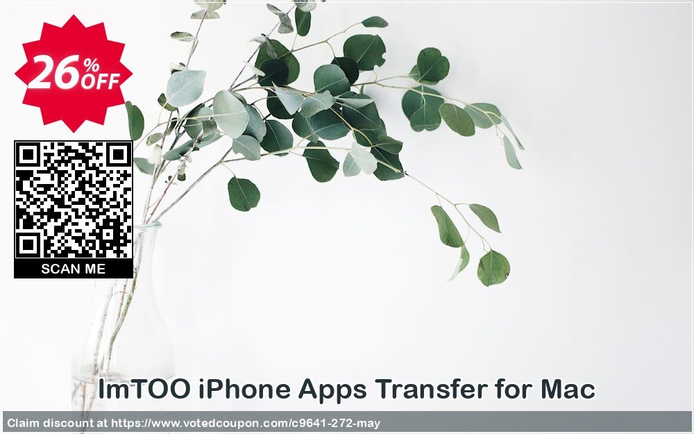ImTOO iPhone Apps Transfer for MAC Coupon, discount ImTOO coupon discount (9641). Promotion: ImTOO promo code