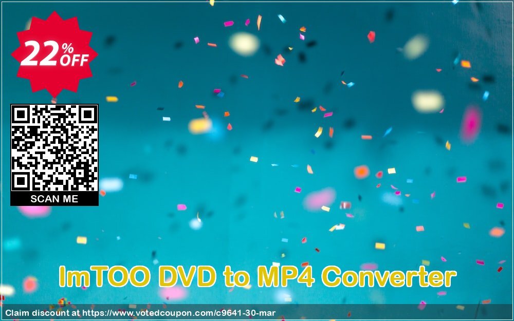 ImTOO DVD to MP4 Converter Coupon, discount ImTOO coupon discount (9641). Promotion: ImTOO promo code