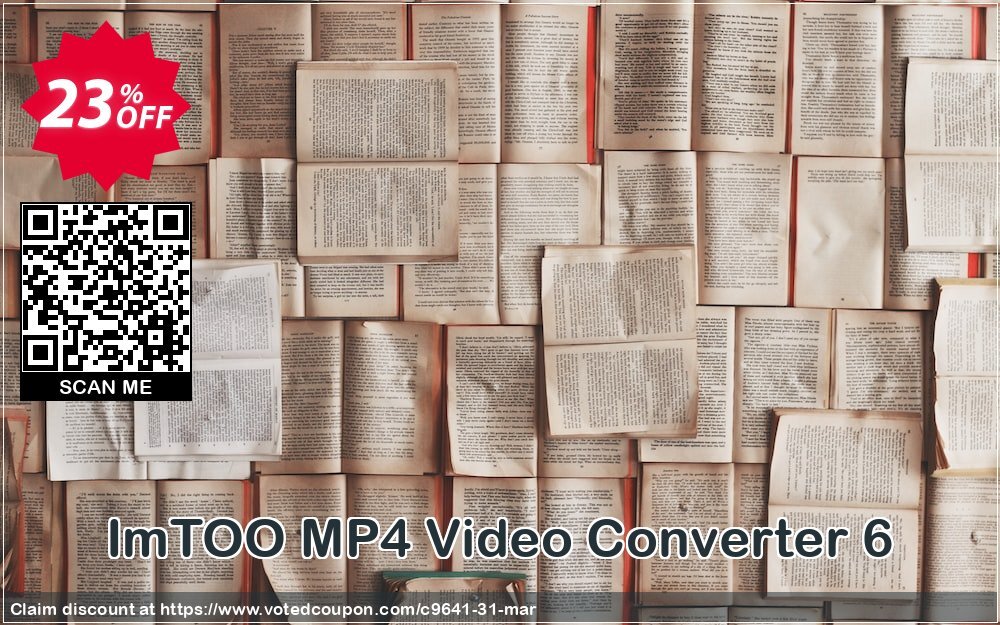 ImTOO MP4 Video Converter 6 Coupon, discount ImTOO coupon discount (9641). Promotion: ImTOO promo code