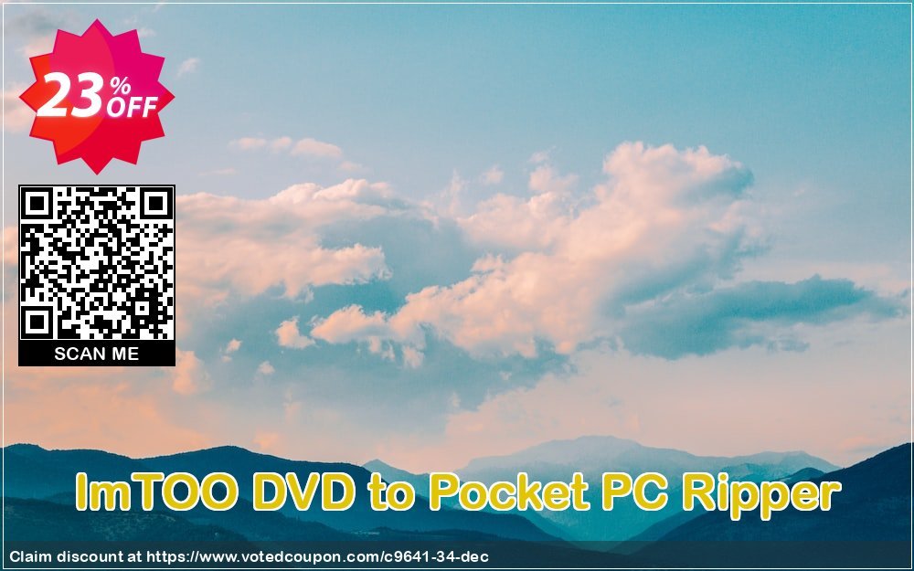 ImTOO DVD to Pocket PC Ripper Coupon, discount ImTOO coupon discount (9641). Promotion: ImTOO promo code