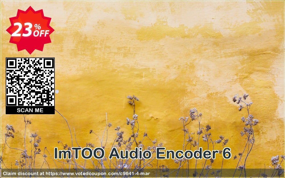 ImTOO Audio Encoder 6 Coupon Code Apr 2024, 23% OFF - VotedCoupon