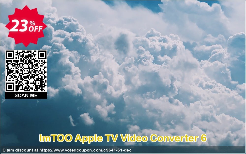 ImTOO Apple TV Video Converter 6 Coupon, discount ImTOO coupon discount (9641). Promotion: ImTOO promo code