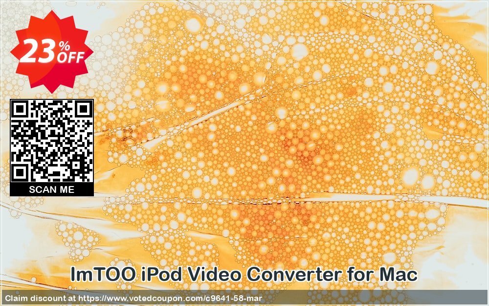 ImTOO iPod Video Converter for MAC Coupon, discount ImTOO coupon discount (9641). Promotion: ImTOO promo code