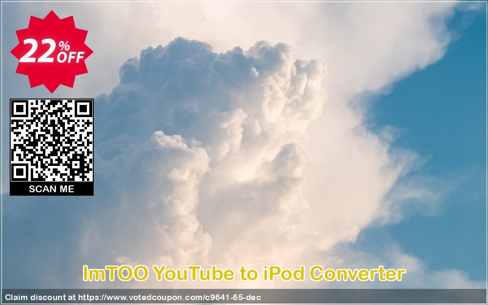 ImTOO YouTube to iPod Converter Coupon, discount ImTOO coupon discount (9641). Promotion: ImTOO promo code