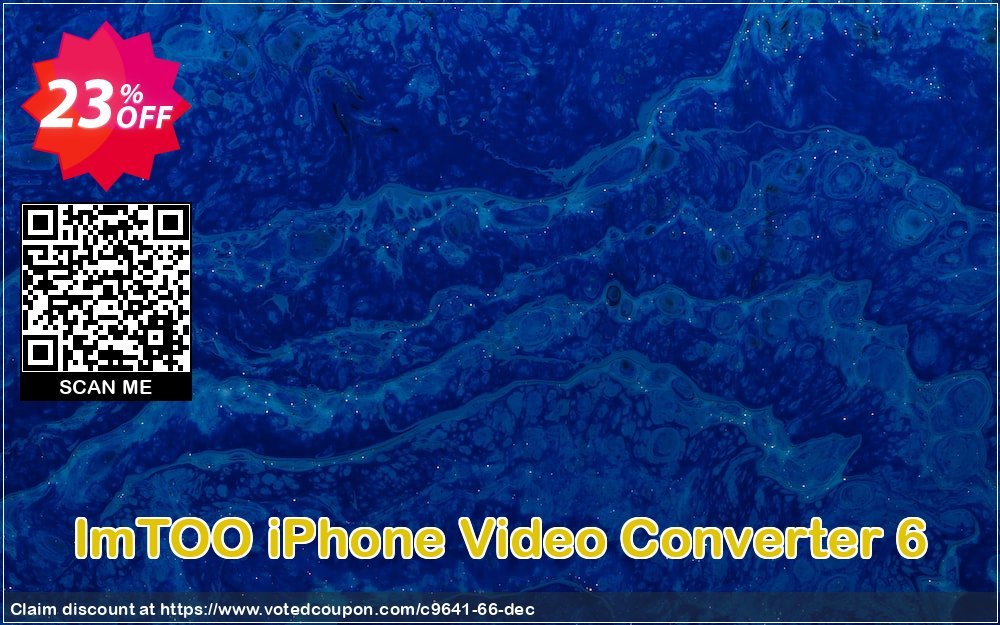 ImTOO iPhone Video Converter 6 Coupon, discount ImTOO coupon discount (9641). Promotion: ImTOO promo code
