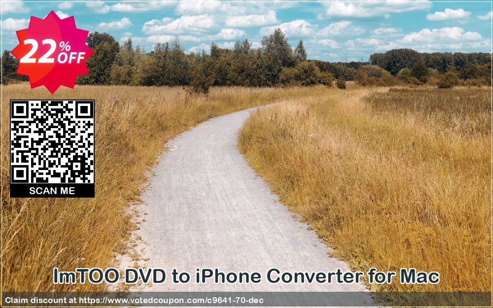 ImTOO DVD to iPhone Converter for MAC Coupon, discount ImTOO coupon discount (9641). Promotion: ImTOO promo code