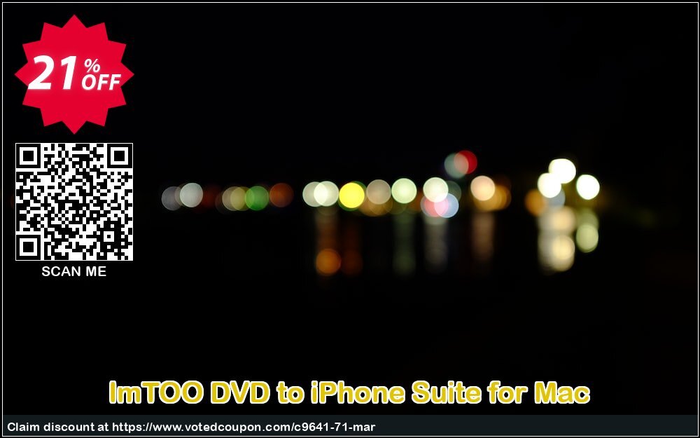 ImTOO DVD to iPhone Suite for MAC Coupon Code Apr 2024, 21% OFF - VotedCoupon