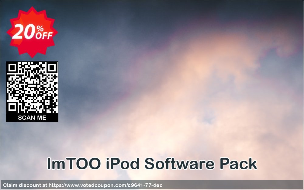 ImTOO iPod Software Pack Coupon, discount ImTOO coupon discount (9641). Promotion: ImTOO promo code