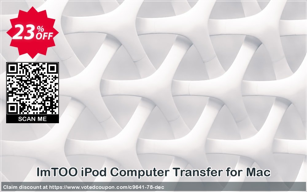ImTOO iPod Computer Transfer for MAC Coupon, discount ImTOO coupon discount (9641). Promotion: ImTOO promo code
