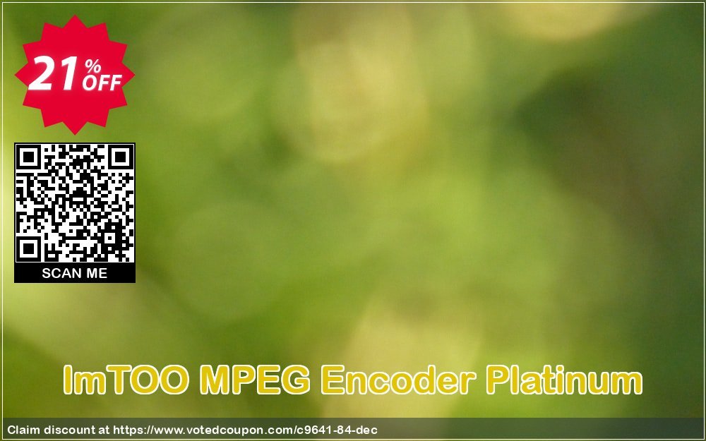 ImTOO MPEG Encoder Platinum Coupon Code Apr 2024, 21% OFF - VotedCoupon