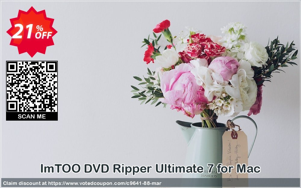 ImTOO DVD Ripper Ultimate 7 for MAC Coupon Code Apr 2024, 21% OFF - VotedCoupon