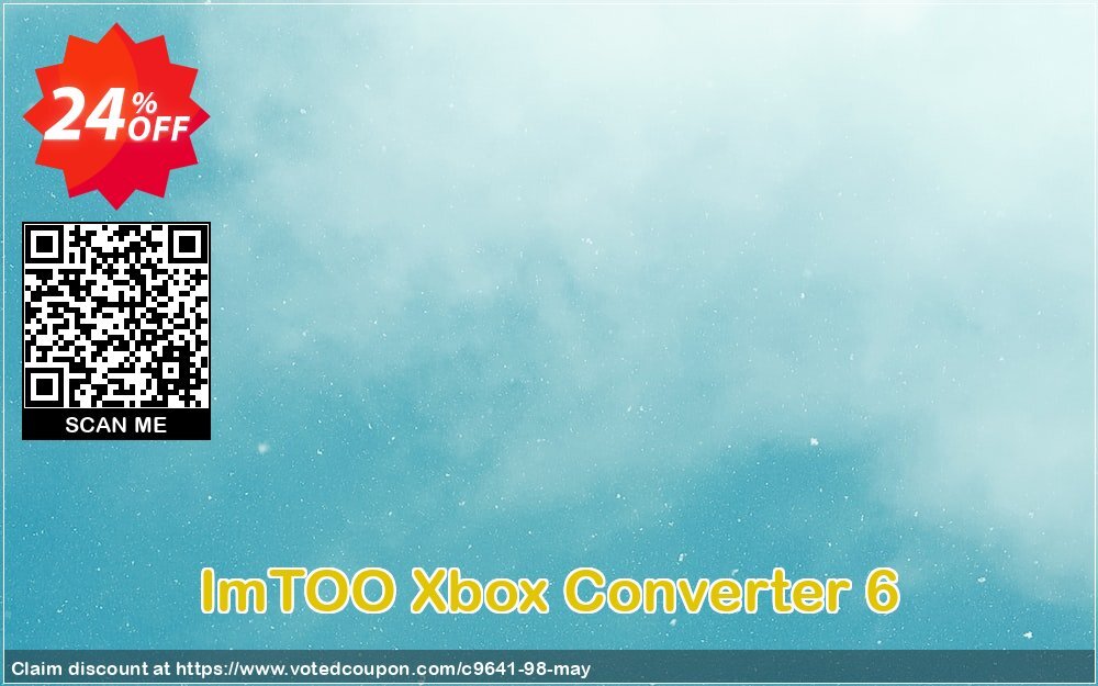 ImTOO Xbox Converter 6 Coupon, discount ImTOO coupon discount (9641). Promotion: ImTOO promo code